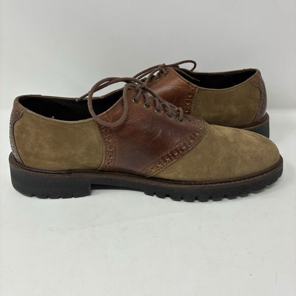 Vintage Walk Over Saddle Oxford Nubuck Suede and Leather Mens 9 M